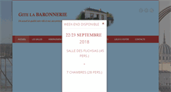 Desktop Screenshot of labaronnerie.fr